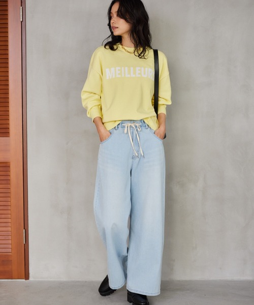 BARNYARDSTORM / ドロストワイドカットデニム【WEB限定サイズL