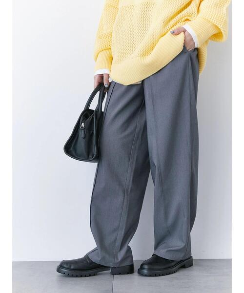 Samansa Mos2 blue（サマンサモスモスブルー）の「ピンタックイージーパンツ（その他パンツ・レディース・グリーン/ライトベージュ/ブラック/グレー・F）」の16枚目の写真