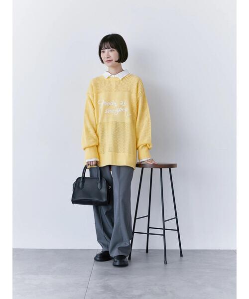 Samansa Mos2 blue（サマンサモスモスブルー）の「ピンタックイージーパンツ（その他パンツ・レディース・グリーン/ライトベージュ/ブラック/グレー・F）」の19枚目の写真