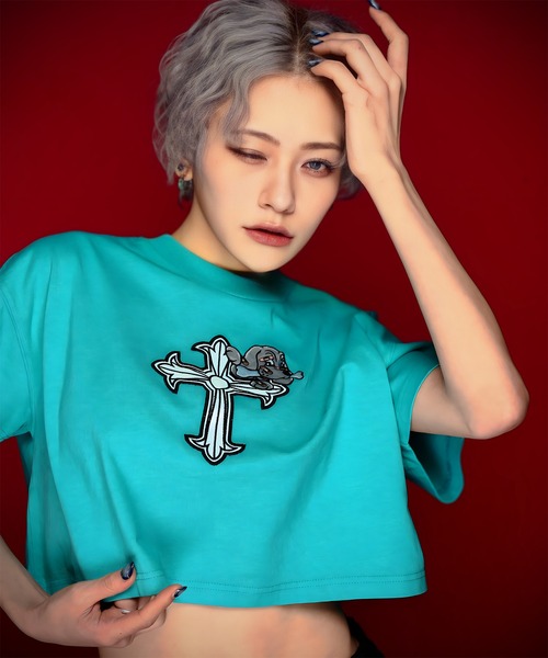 GALFY（ガルフィー）の「GA×GALFY-ガリノハーツTee（Tシャツ/カットソー・メンズ・ターコイズブルー/ホワイト/ブラック・XL/L/S）」の3枚目の写真