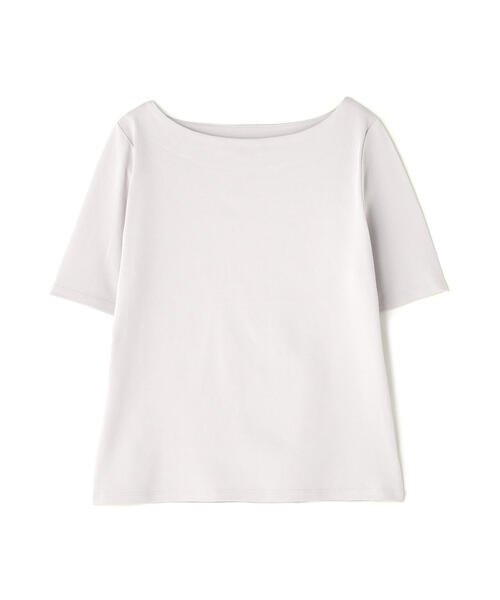 NATURAL BEAUTY BASIC（ナチュラルビューティーベーシック）の「◇ベーシックTシャツシリーズ ボートネック（Tシャツ/カットソー・レディース・オフホワイト/グレー/ブラック・FREE）」の5枚目の写真