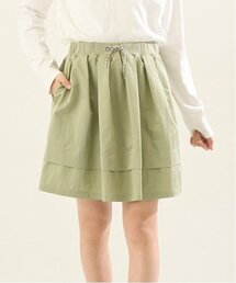 【Cuugal掲載】【AMI】【撥水】ウエストリブ裾タックスカート