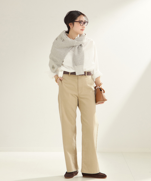 plage(プラージュ)の「COTTON BASIC シャツ(シャツ/ブラウス・レディース・ホワイト/サックスブルー・FREE)」の15枚目の写真