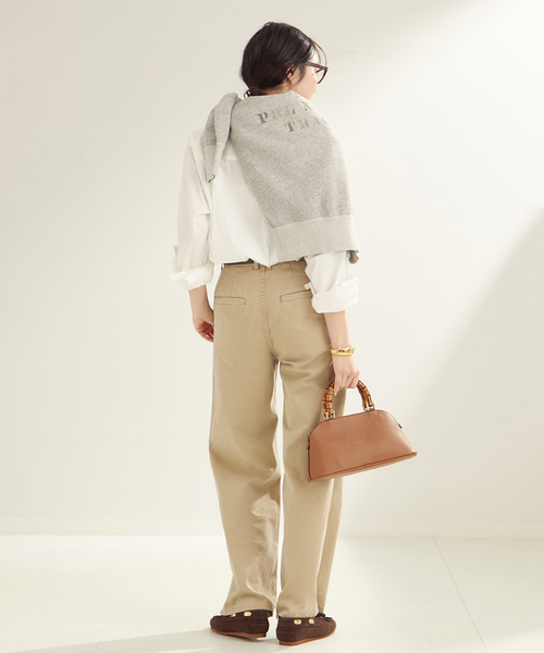 plage(プラージュ)の「COTTON BASIC シャツ(シャツ/ブラウス・レディース・ホワイト/サックスブルー・FREE)」の18枚目の写真