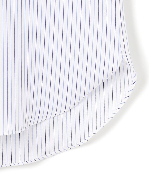 J.PRESS(ジェイプレス)の「【PREMIUM PLEATS / 形態安定】スーピマコットンパナマストライプ ドレスシャツ / B.D.(シャツ/ブラウス・メンズ・サックスブルー系1/グリーン系1・首回り40cm-裄丈85cm/首回り39cm-裄丈84cm/首回り38cm-裄丈84cm/首回り37cm-裄丈82cm/首回り43cm-裄丈86cm/首回り42cm-裄丈86cm/首回り41cm-裄丈85cm)」の9枚目の写真