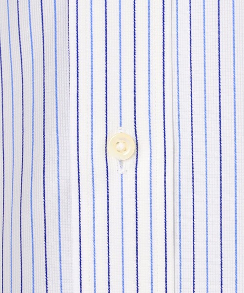 J.PRESS(ジェイプレス)の「【PREMIUM PLEATS / 形態安定】スーピマコットンパナマストライプ ドレスシャツ / B.D.(シャツ/ブラウス・メンズ・サックスブルー系1/グリーン系1・首回り40cm-裄丈85cm/首回り39cm-裄丈84cm/首回り38cm-裄丈84cm/首回り37cm-裄丈82cm/首回り43cm-裄丈86cm/首回り42cm-裄丈86cm/首回り41cm-裄丈85cm)」の11枚目の写真
