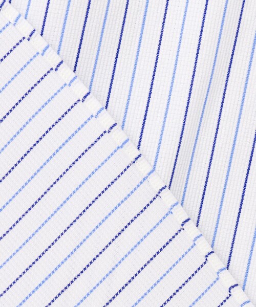 J.PRESS(ジェイプレス)の「【PREMIUM PLEATS / 形態安定】スーピマコットンパナマストライプ ドレスシャツ / B.D.(シャツ/ブラウス・メンズ・サックスブルー系1/グリーン系1・首回り40cm-裄丈85cm/首回り39cm-裄丈84cm/首回り38cm-裄丈84cm/首回り37cm-裄丈82cm/首回り43cm-裄丈86cm/首回り42cm-裄丈86cm/首回り41cm-裄丈85cm)」の12枚目の写真