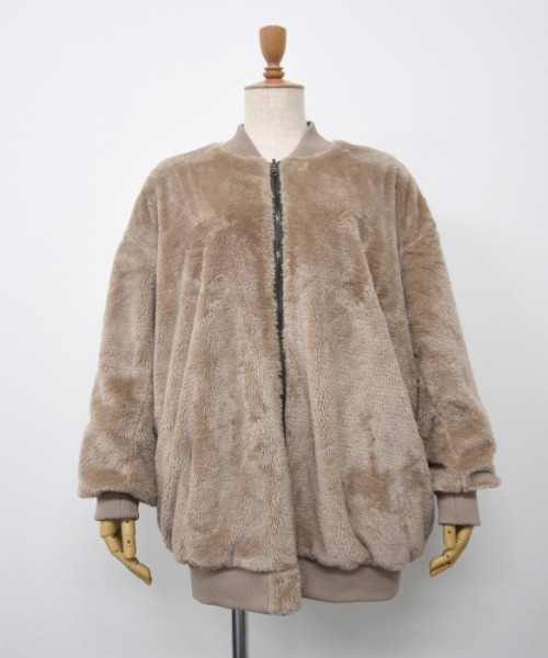 aquagarage（アクアガレージ）の「リバーシブルMA-1裏ボアブルゾン（その他アウター・レディース・カーキ/ブラック/モカ・M）」の13枚目の写真