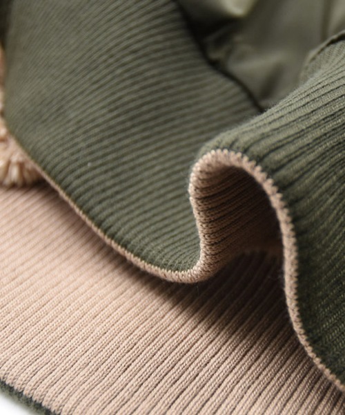 aquagarage（アクアガレージ）の「リバーシブルMA-1裏ボアブルゾン（その他アウター・レディース・カーキ/ブラック/モカ・M）」の18枚目の写真