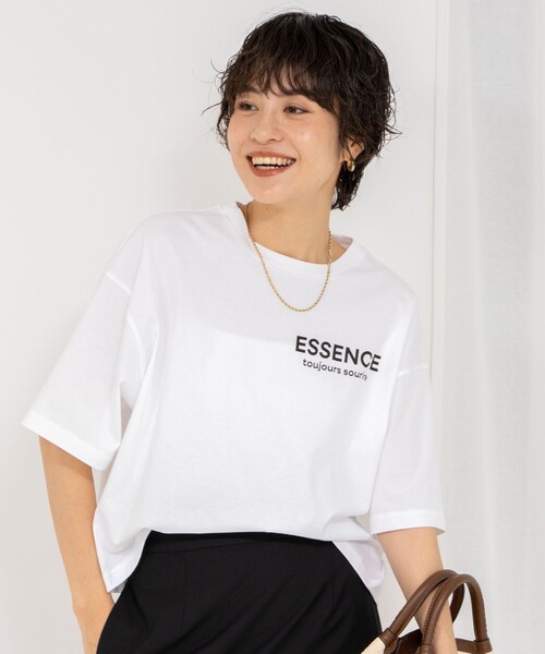 NOLLEY’S(ノーリーズ)の「ESSENCE Tシャツ(Tシャツ/カットソー・レディース・ホワイト/チャコールグレー/ホワイト系その他2・FREE)」の10枚目の写真