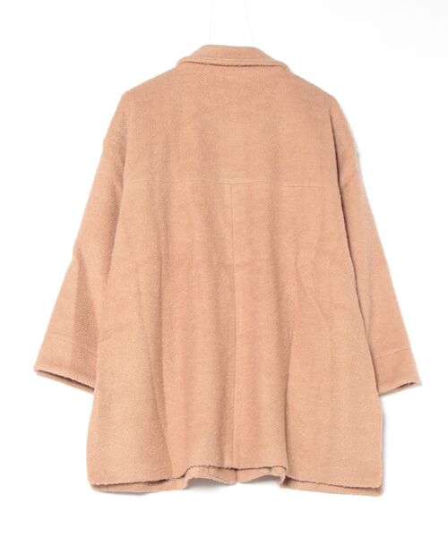 LBC(エルビーシー)の「ウール混フードワイドコート(その他アウター・レディース・ベージュ・M)」の2枚目の写真