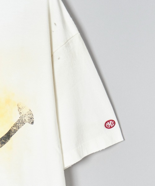 MIHARAYASUHIRO(ミハラヤスヒロ)の「【MIHARAYASUHIRO/ミハラヤスヒロ】SMILY FACE PRINTED DISTRESSED TEE(Tシャツ/カットソー・メンズ・ブラック/ホワイト・44/46/48)」の7枚目の写真