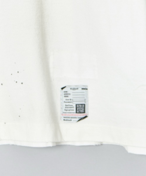 MIHARAYASUHIRO(ミハラヤスヒロ)の「【MIHARAYASUHIRO/ミハラヤスヒロ】SMILY FACE PRINTED DISTRESSED TEE(Tシャツ/カットソー・メンズ・ブラック/ホワイト・44/46/48)」の8枚目の写真