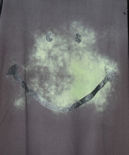 MIHARAYASUHIRO(ミハラヤスヒロ)の「【MIHARAYASUHIRO/ミハラヤスヒロ】SMILY FACE PRINTED DISTRESSED TEE(Tシャツ/カットソー・メンズ・ブラック/ホワイト・44/46/48)」の12枚目の写真