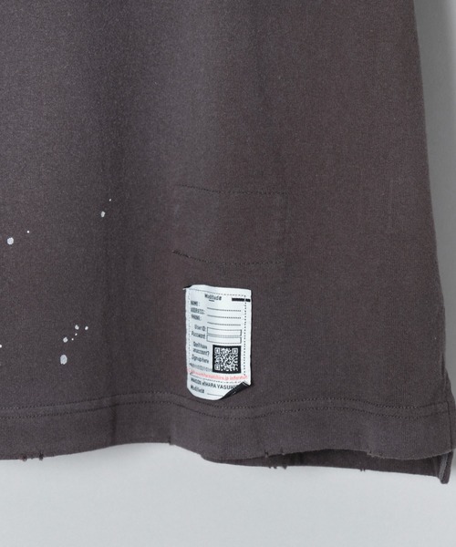 MIHARAYASUHIRO(ミハラヤスヒロ)の「【MIHARAYASUHIRO/ミハラヤスヒロ】SMILY FACE PRINTED DISTRESSED TEE(Tシャツ/カットソー・メンズ・ブラック/ホワイト・44/46/48)」の14枚目の写真