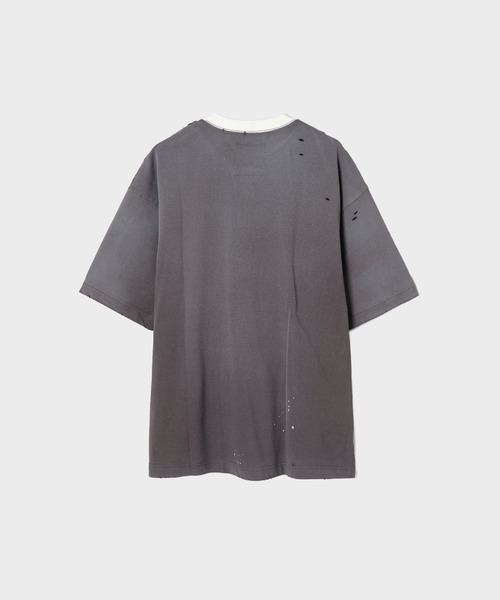 MIHARAYASUHIRO(ミハラヤスヒロ)の「【MIHARAYASUHIRO/ミハラヤスヒロ】SMILY FACE PRINTED DISTRESSED TEE(Tシャツ/カットソー・メンズ・ブラック/ホワイト・44/46/48)」の9枚目の写真