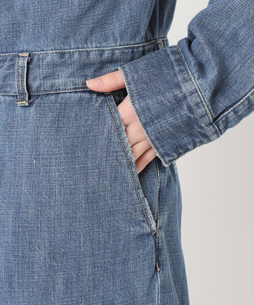 *週末お値下げ中*【新品 タグ付】Plage R’IAM デニムオールインワン セール】R'IAM デニムオールインワン（つなぎ/オールインワン