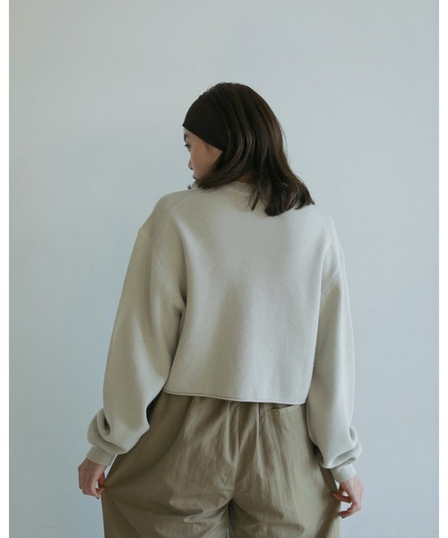 anuke（アンヌーク）の「Crewneck Stitch Knit（ニット/セーター