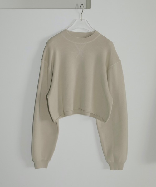 anuke（アンヌーク）の「Crewneck Stitch Knit（ニット/セーター・レディース・アイボリー/ネイビー/グレー・FREE）」の14枚目の写真