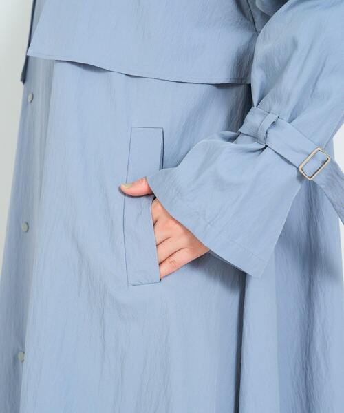 ADIEU TRISTESSE（アデュートリステス）の「スプリングトレンチコート（トレンチコート・レディース・ブルーグレー/ベージュ・38）」の6枚目の写真