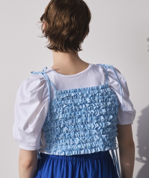 サイドリボンフリルベスト（シャツ/ブラウス）｜PERNA（ペルナ）の