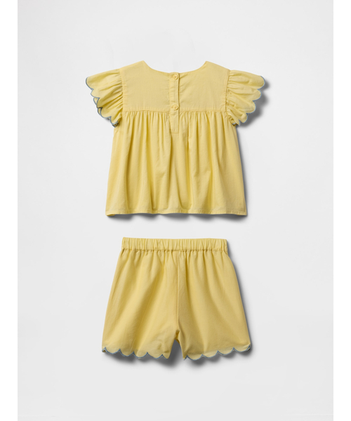 GAP(ギャップ)の「刺しゅう コーデセット (幼児・ベビー)(セットアップ・キッズ・イエロー・95cm/90cm/80cm/100cm/70cm/110cm/105cm)」の3枚目の写真