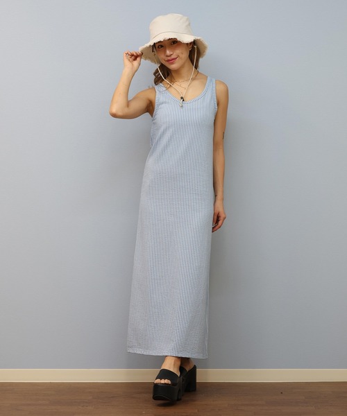 BILLABONG/ビラボン サッカー生地 ロングワンピース BF01C-354