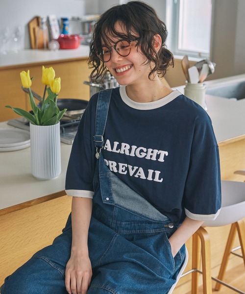 レディ　別の専用頁から連絡 アソート メッセージ ロゴ グラフィック 半袖Tシャツ MONO-MART