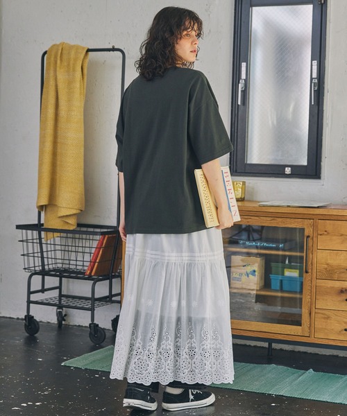 MONO-MART LADY'S(モノマートレディース)の「アソート メッセージ ロゴ グラフィック 半袖Tシャツ(Tシャツ/カットソー・レディース・チャコールグレー/アイボリー系/アイボリー/ネイビー/スミクロ・FREE)」の15枚目の写真