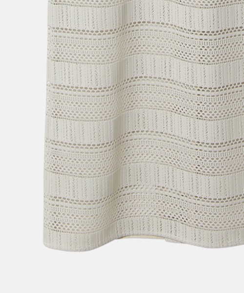 LE CIEL BLEU(ルシェルブルー)の「レースマキシドレス / Lace Maxi Dress(ワンピース・レディース・ブラック/アイボリー・38/36)」の4枚目の写真