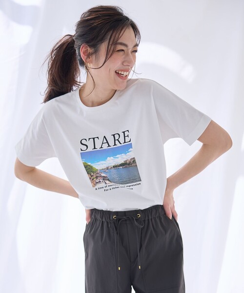 ANY(エニィ)の「オーガビッツロゴ・フォトTシャツ(Tシャツ/カットソー・レディース・ブラック系1/ホワイト系4/ホワイト系2/ホワイト系3・4)」の16枚目の写真