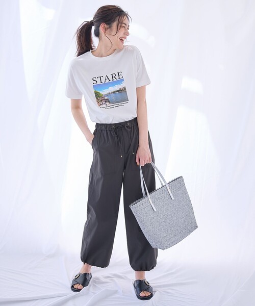 ANY(エニィ)の「オーガビッツロゴ・フォトTシャツ(Tシャツ/カットソー・レディース・ブラック系1/ホワイト系4/ホワイト系2/ホワイト系3・4)」の18枚目の写真