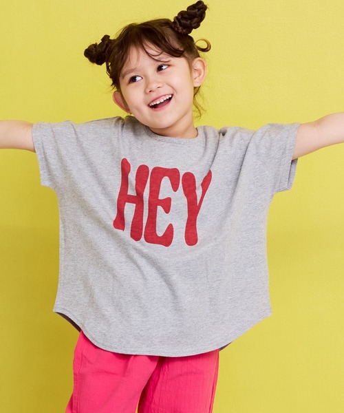 Life Support Products（ライフサポートプロダクツ）の「プリントドルマンＴシャツ（Tシャツ/カットソー・キッズ・ネイビー/オフホワイト/杢グレー/モカ/イエロー/レッド・120/110/100/95/90/80/150/140/130）」の2枚目の写真