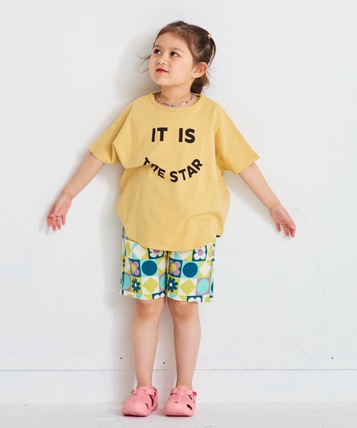 Life Support Products（ライフサポートプロダクツ）の「プリントドルマンＴシャツ（Tシャツ/カットソー・キッズ・ネイビー/オフホワイト/杢グレー/モカ/イエロー/レッド・120/110/100/95/90/80/150/140/130）」の19枚目の写真