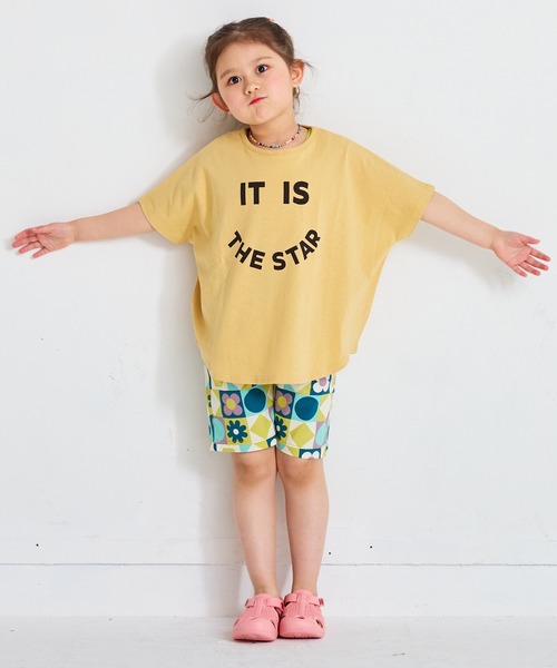 Life Support Products（ライフサポートプロダクツ）の「プリントドルマンＴシャツ（Tシャツ/カットソー・キッズ・ネイビー/オフホワイト/杢グレー/モカ/イエロー/レッド・120/110/100/95/90/80/150/140/130）」の20枚目の写真