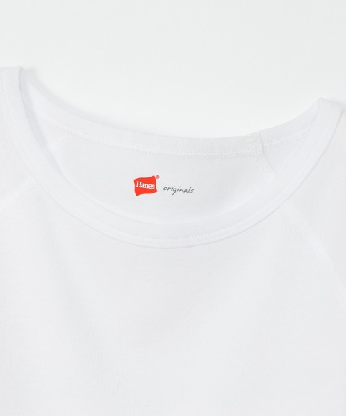 HANES（ヘインズ）の「【Hanes】3/4　スリーブTシャツ HW1-B102　/　HW4-D104（Tシャツ/カットソー・レディース・ホワイト/ネイビー/ブラック・FREE）」の16枚目の写真