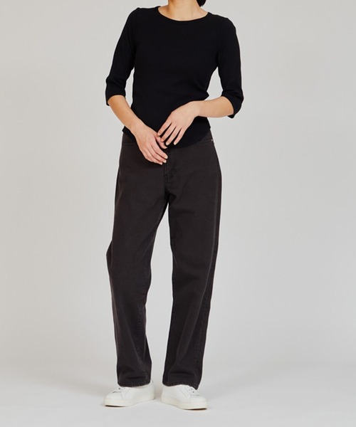 HANES（ヘインズ）の「【Hanes】3/4　スリーブTシャツ HW1-B102　/　HW4-D104（Tシャツ/カットソー・レディース・ホワイト/ネイビー/ブラック・FREE）」の18枚目の写真