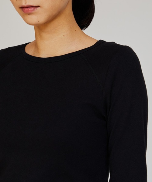 HANES（ヘインズ）の「【Hanes】3/4　スリーブTシャツ HW1-B102　/　HW4-D104（Tシャツ/カットソー・レディース・ホワイト/ネイビー/ブラック・FREE）」の6枚目の写真