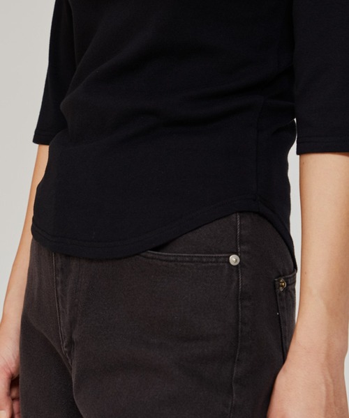 HANES（ヘインズ）の「【Hanes】3/4　スリーブTシャツ HW1-B102　/　HW4-D104（Tシャツ/カットソー・レディース・ホワイト/ネイビー/ブラック・FREE）」の8枚目の写真