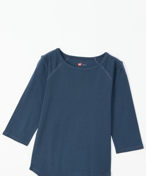 HANES（ヘインズ）の「【Hanes】3/4　スリーブTシャツ HW1-B102　/　HW4-D104（Tシャツ/カットソー・レディース・ホワイト/ネイビー/ブラック・FREE）」の11枚目の写真