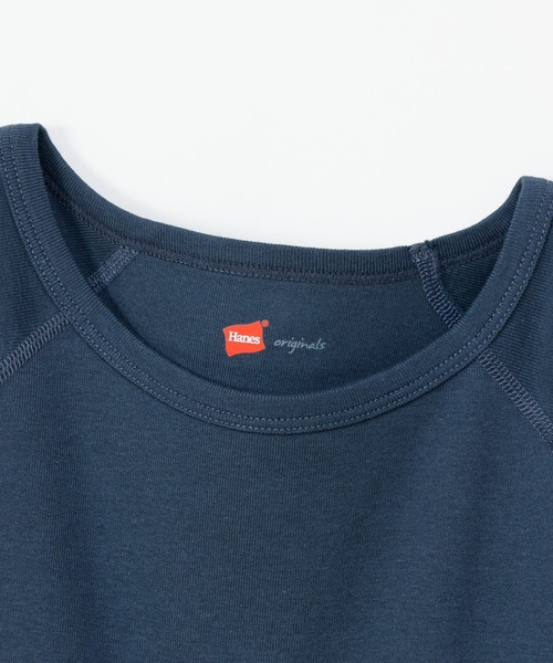HANES（ヘインズ）の「【Hanes】3/4　スリーブTシャツ HW1-B102　/　HW4-D104（Tシャツ/カットソー・レディース・ホワイト/ネイビー/ブラック・FREE）」の12枚目の写真