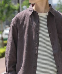 ITEMS URBANRESEARCH | 『セットアップ対応』天然素材コットンリネンレギュラーカラーシャツ(シャツ/ブラウス)