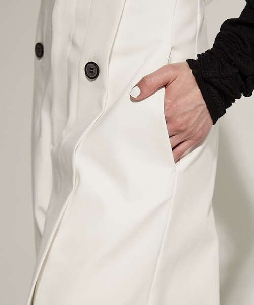 STUDIOUS（ステュディオス）の「【STUDIOUS/ステュディオス】Stretch Cotton Trousers/ストレッチコットントラウザー/ワイドパンツ（その他パンツ・レディース・ブラック/ホワイト・1/2）」の14枚目の写真