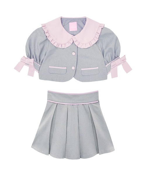 袖リボン配色セットアップ（セットアップ）｜Honey Cinnamon（ハニー