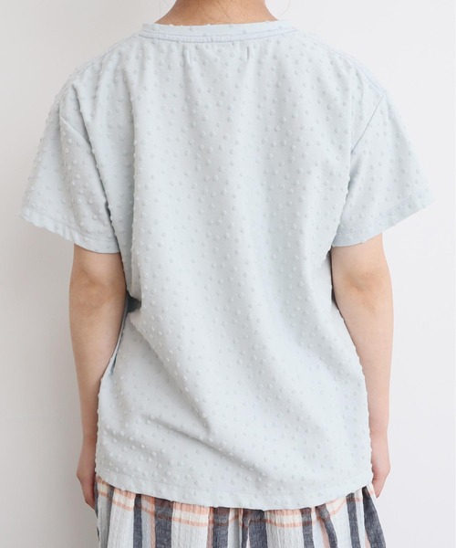 tシャツ 小ドットパイルＴシャツ レディース 小ドットパイルTシャツ（Tシャツ/カットソー）｜l'atelier du