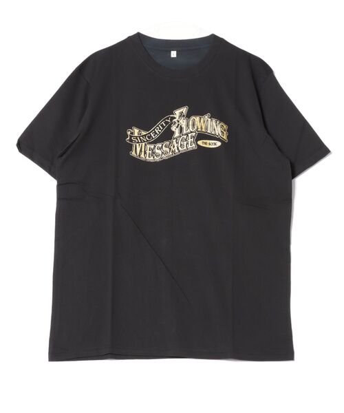 STYLEBLOCK（スタイルブロック）の「天竺プリント半袖Tシャツ（Tシャツ/カットソー・メンズ・チャコール/ホワイト系その他/ブラック系その他/ブルー/ブラック/ホワイト/グレー/カーキ/ホワイト系その他2・L/M）」の5枚目の写真