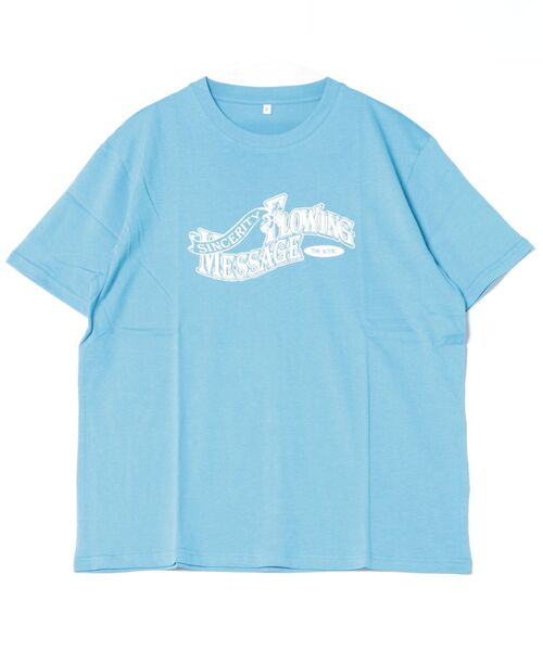 STYLEBLOCK（スタイルブロック）の「天竺プリント半袖Tシャツ（Tシャツ/カットソー・メンズ・チャコール/ホワイト系その他/ブラック系その他/ブルー/ブラック/ホワイト/グレー/カーキ/ホワイト系その他2・L/M）」の9枚目の写真