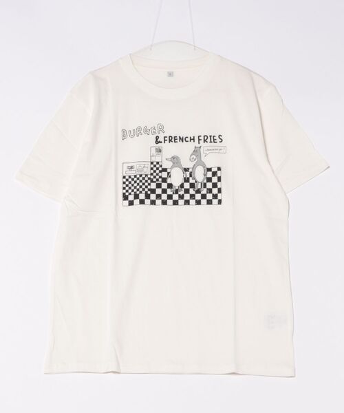 STYLEBLOCK（スタイルブロック）の「天竺プリント半袖Tシャツ（Tシャツ/カットソー・メンズ・チャコール/ホワイト系その他/ブラック系その他/ブルー/ブラック/ホワイト/グレー/カーキ/ホワイト系その他2・L/M）」の3枚目の写真