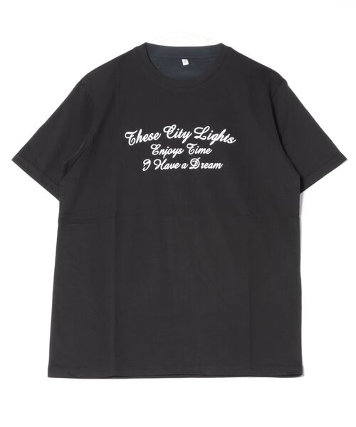 STYLEBLOCK（スタイルブロック）の「天竺プリント半袖Tシャツ（Tシャツ/カットソー・メンズ・チャコール/ホワイト系その他/ブラック系その他/ブルー/ブラック/ホワイト/グレー/カーキ/ホワイト系その他2・L/M）」の4枚目の写真