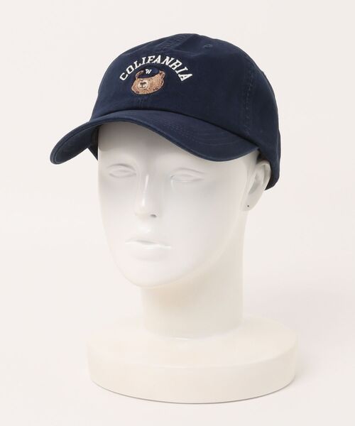 SPINNS（スピンズ）の「コットンキャップ/カレッジベア/くまワンポイント（キャップ・メンズ・レッド/ネイビー/ブラック・ONESIZE）」の2枚目の写真